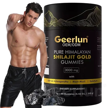 Best Selling In Stock Organic Shilajit Gummies Muscle Recovery Fulvic Acid Pure Himalayan Shilajit Gold Gummy