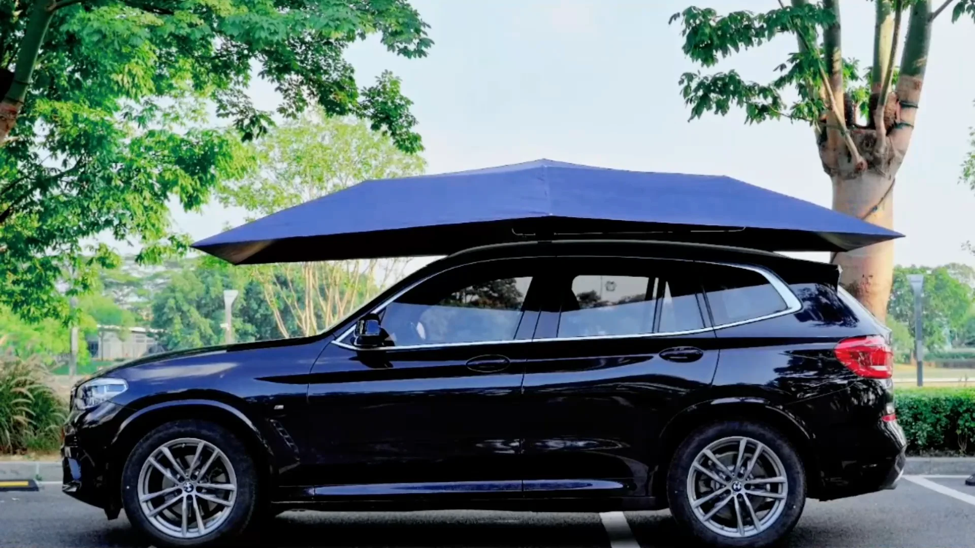 Portable Folding Outdoor Automatic Car Umbrella Sun Shade Wind