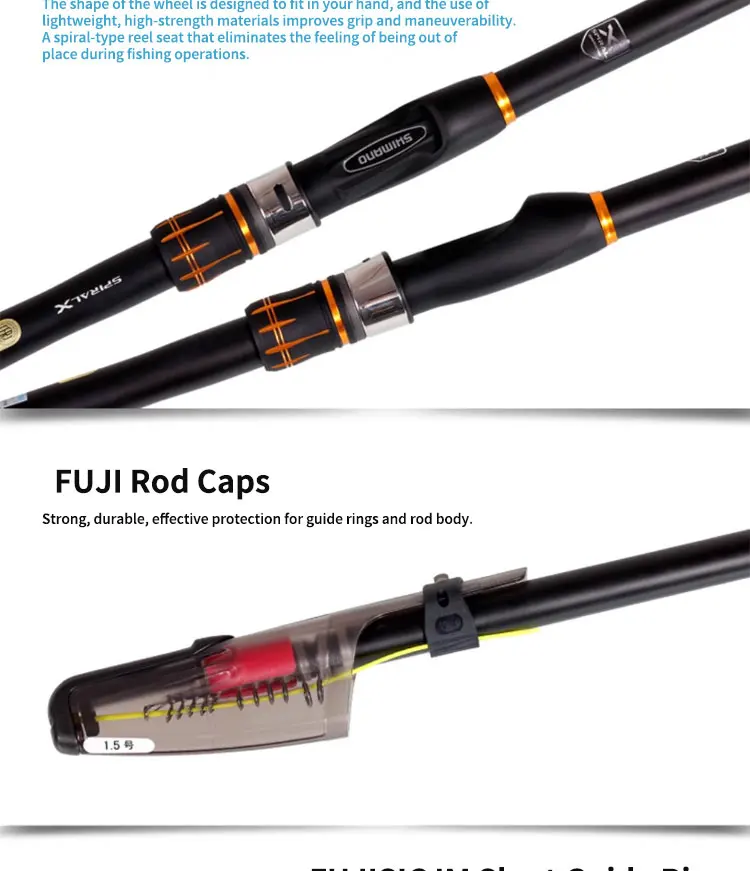 SHIMANO RIN KAI AX Fast Action Rock Fishing Rod with Fuji Guides ...