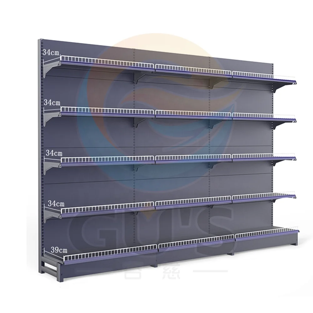 Factory Price Powder Coating Custom Layer Supermarket Shelves Frosted Supermarket Display Shelves