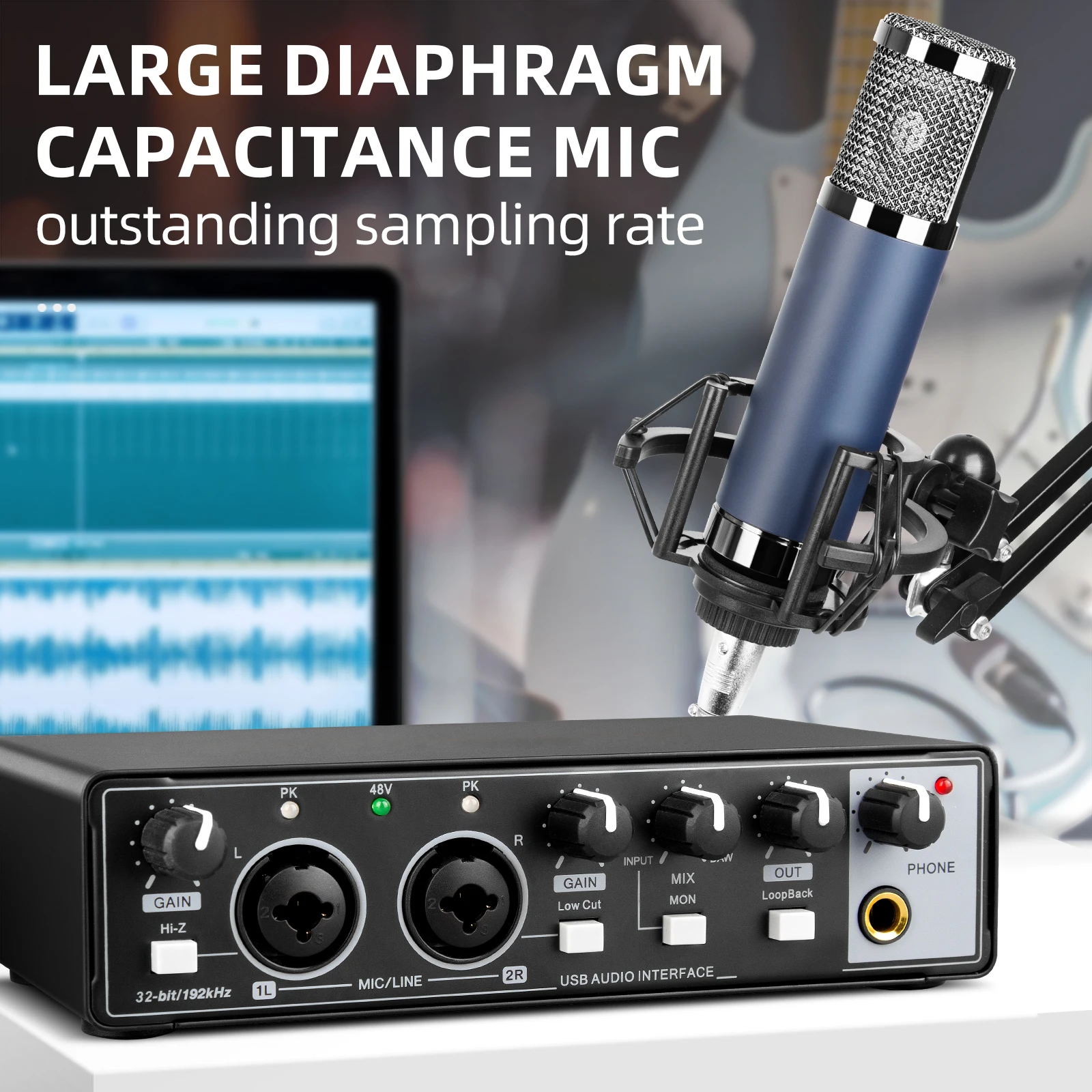 Carte son externe USB avec audio SPDIF numérique - Convertisseur DAC USB audio