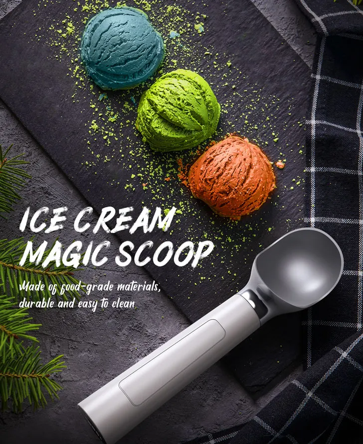 product laudtec sz01 electric heating ice cream spoon scoop convenient fast and efficient constant temperature safe-2