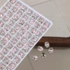 M2509-12 Rose pink 6*8mm (1 pcs price)