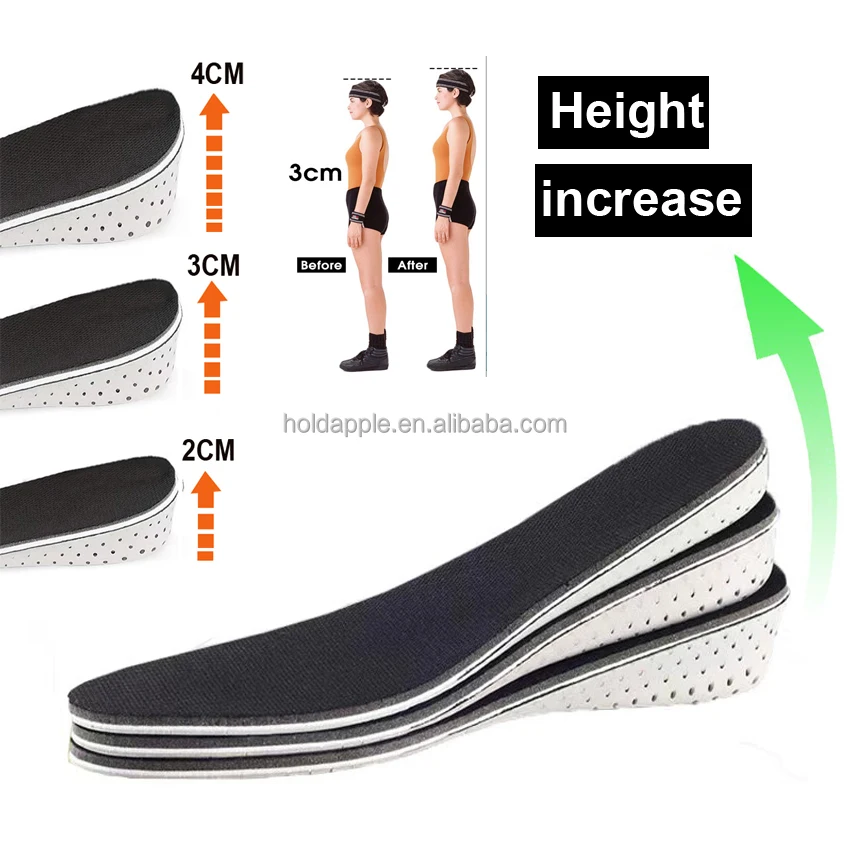 Height Increase Insoles Heel Cushion Elevator Shoe Insoles Height Increaser  | Buy Online in South Africa | takealot.com
