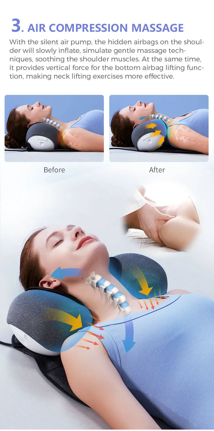 Alphay 2025 Dynamic Cervical Neck Traction Pillow Neck Relaxer Neck ...