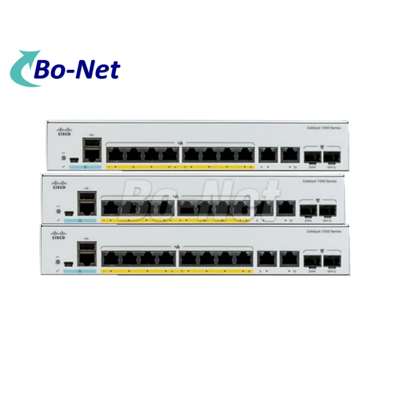 New original CISCO C1000-8P-E-2G-L 8 Port Ethernet Gigabit POE Switch 2 X1G SFP and RJ-45 combo uplinks  network switch