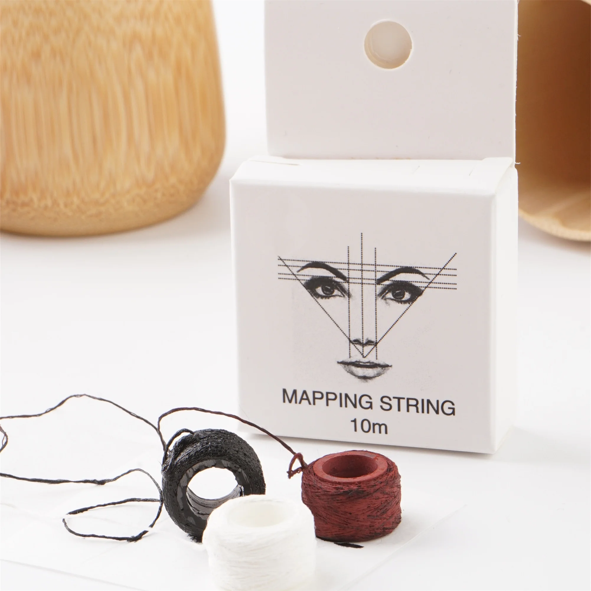 10m Brow Mapping Eyebrow Threading Pre-inked Mapping String - Buy ...