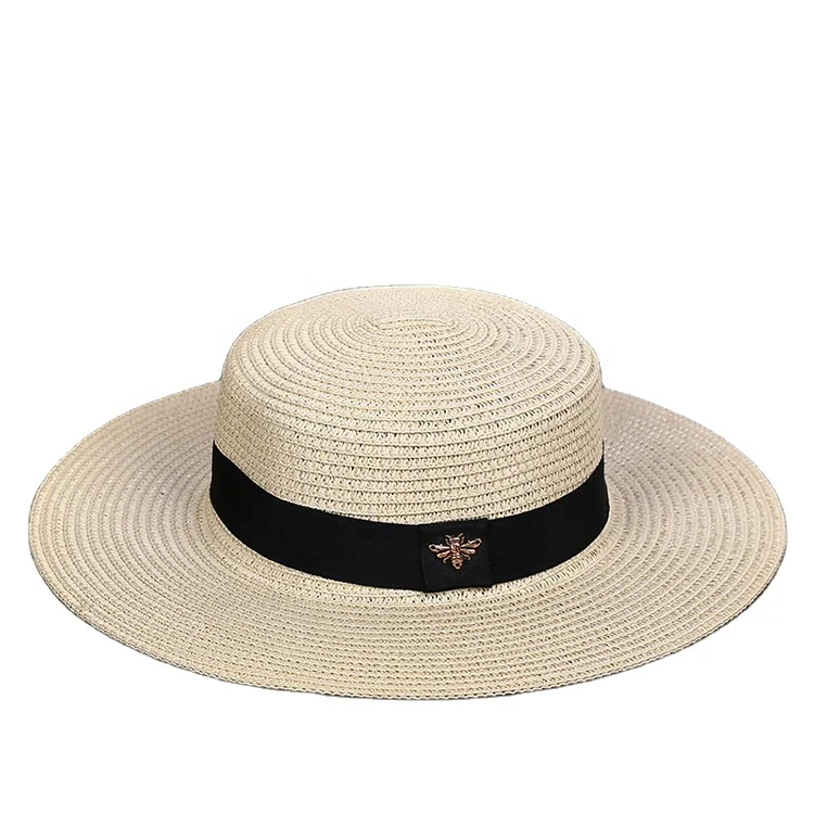 Impor Bertepi Lebar Topi Jerami 