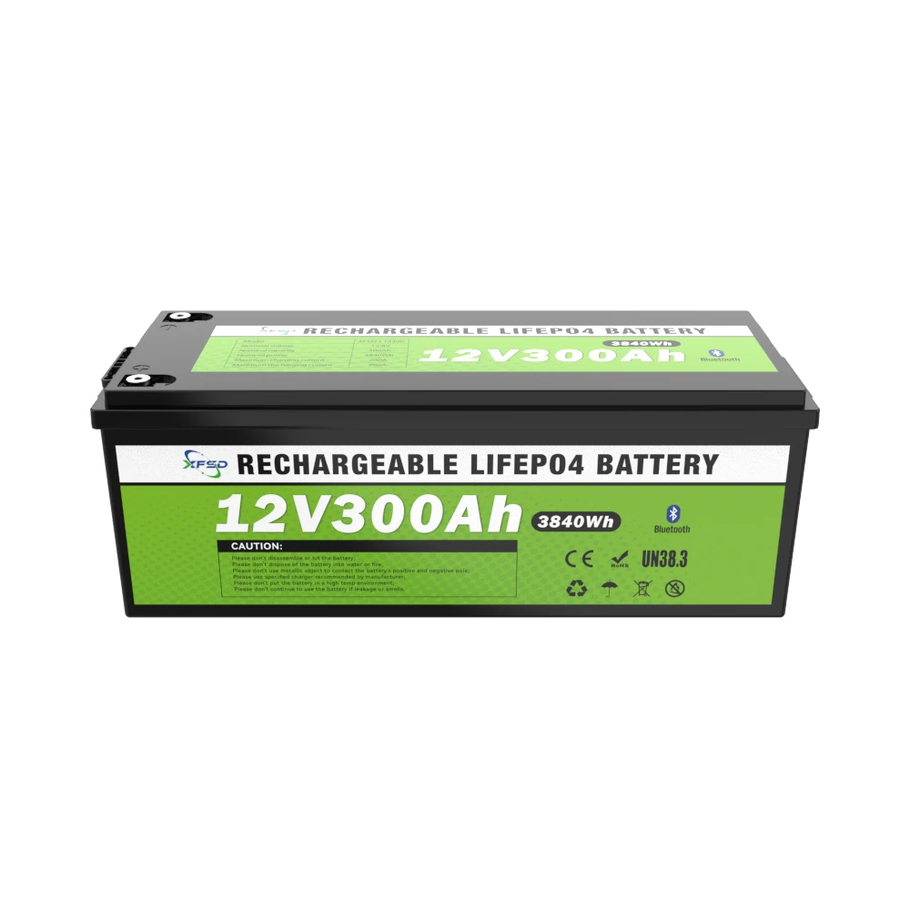 Baterai Pengganti Asam Timbal OEM Baterai Lithium Lifepo4 12v 50ah 100ah 200ah 300ah 400ah Baterai Penyimpanan Tenaga Surya Tahan Air