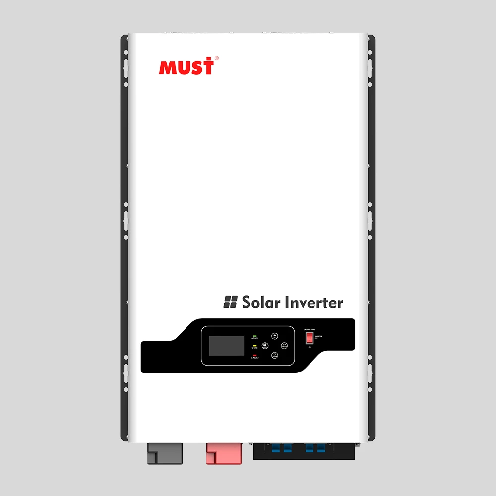 Must Solar Hybrid Inverter Low Frequency Solar Inverter 10kw 12kw 220V  48vdc 2 Dual MPPT 100A 200A