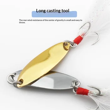 Crankbait Lure Zinc Alloy Sequin Barbless Bait for Sea Bass Freshwater Saltwater Fishing – Lure – view 2