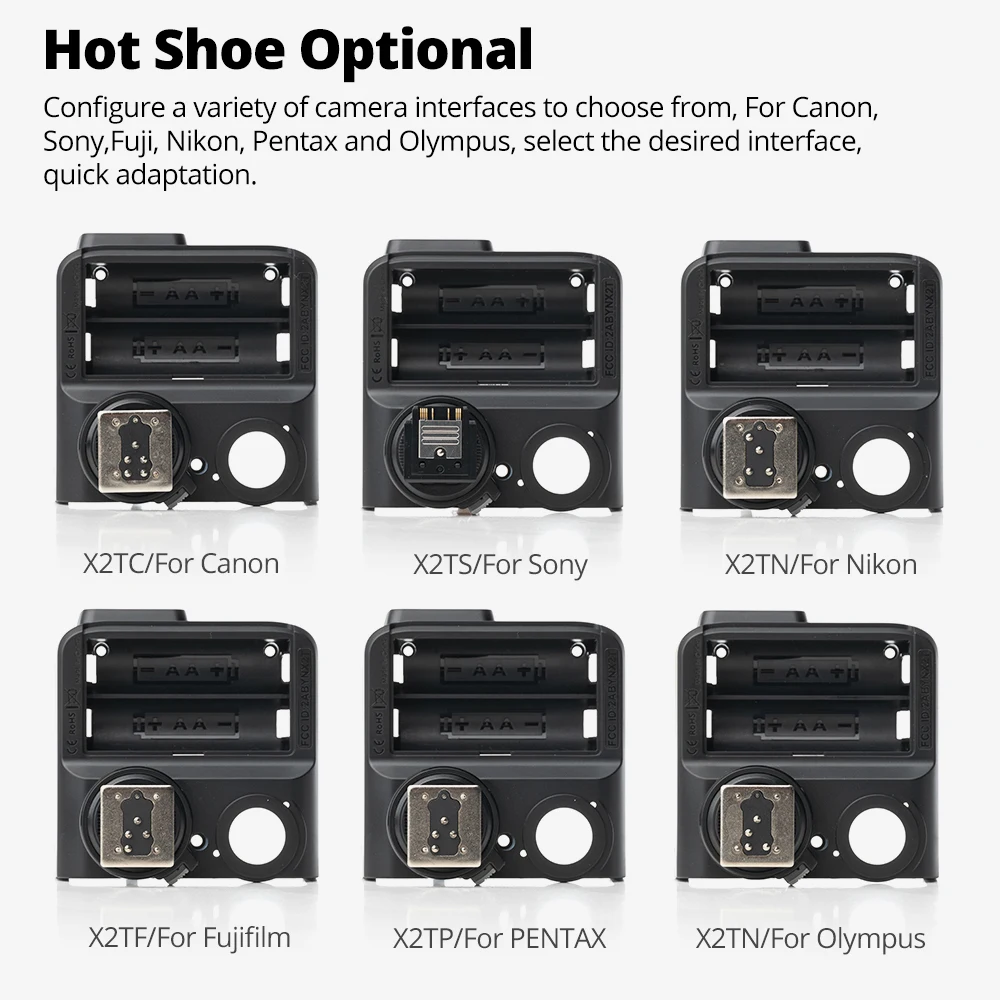 Godox X2T Trigger Reliable Hot Shoe for Canon, Nikon, Sony