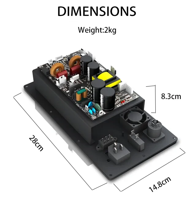 Lihui Md800 1000 Built-in Dsp Pcb Circuit Audio Music Speaker 2.1 800 ...