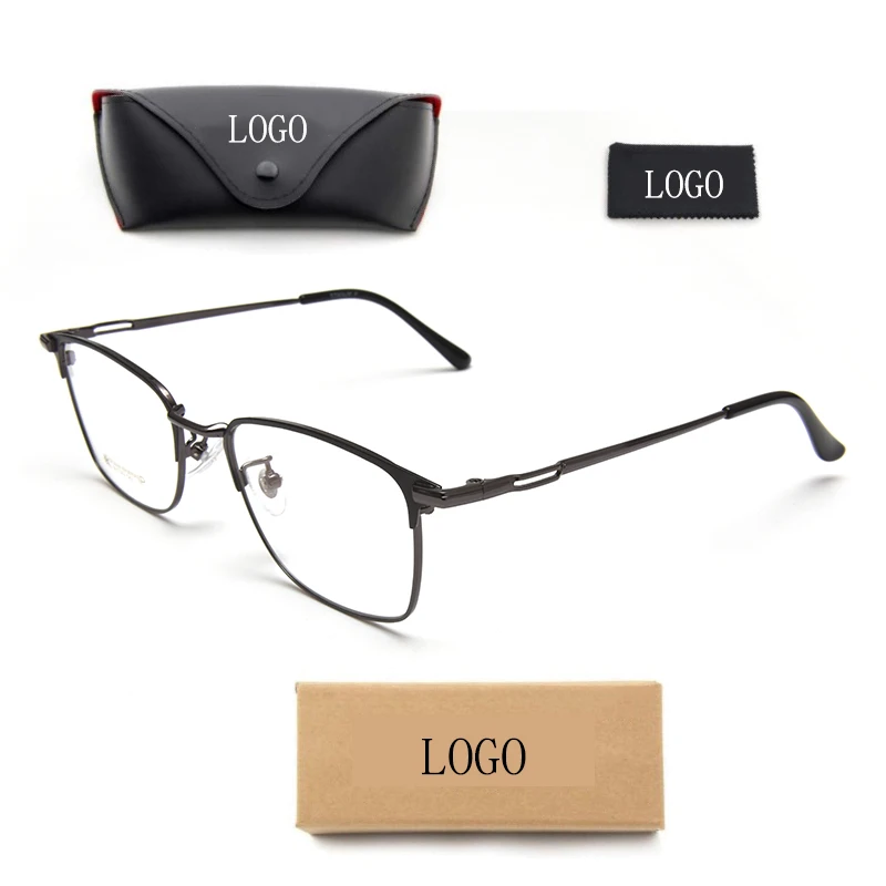 Occhiali da vista in titanio moda occhiali da vista piatti sottili