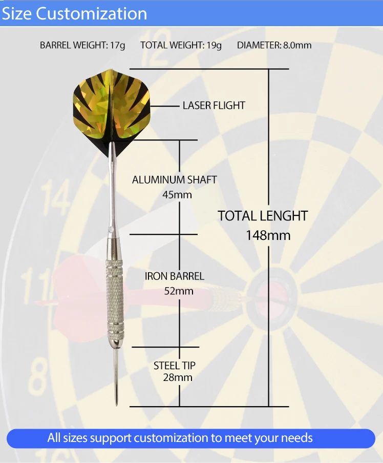 Factory High Quality Indoor Outdoor Sport Dart Tip Set Aluminium Brass