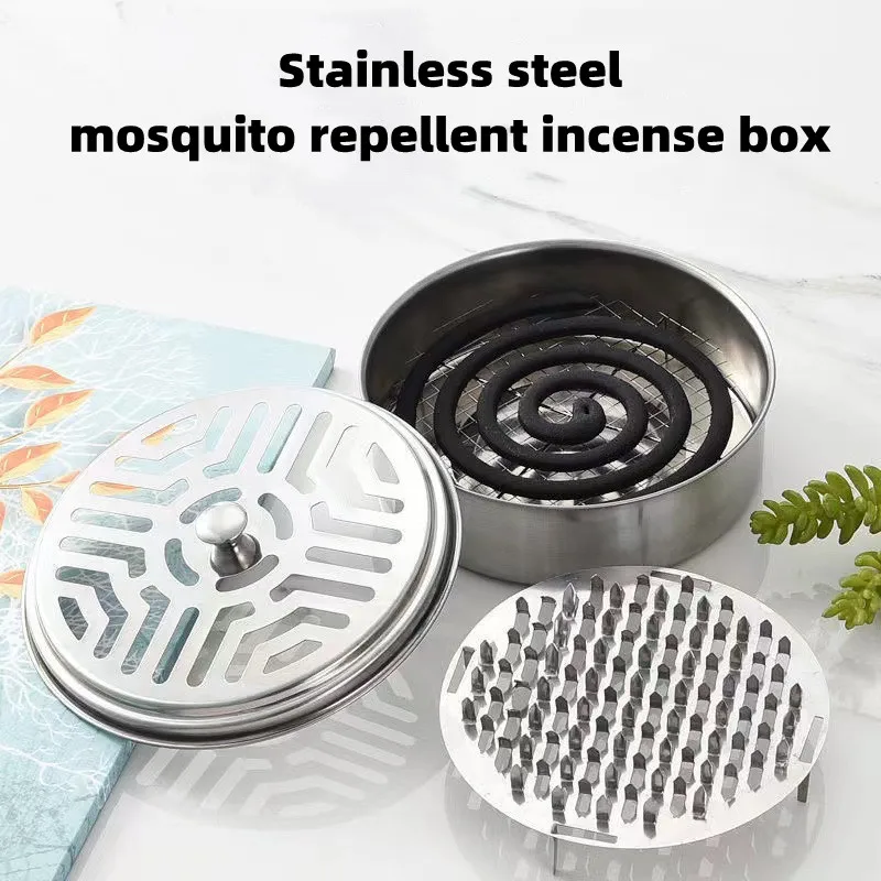 Outdoor Mosquito Control Stainless Steel Mosquito Repellent Incense Box