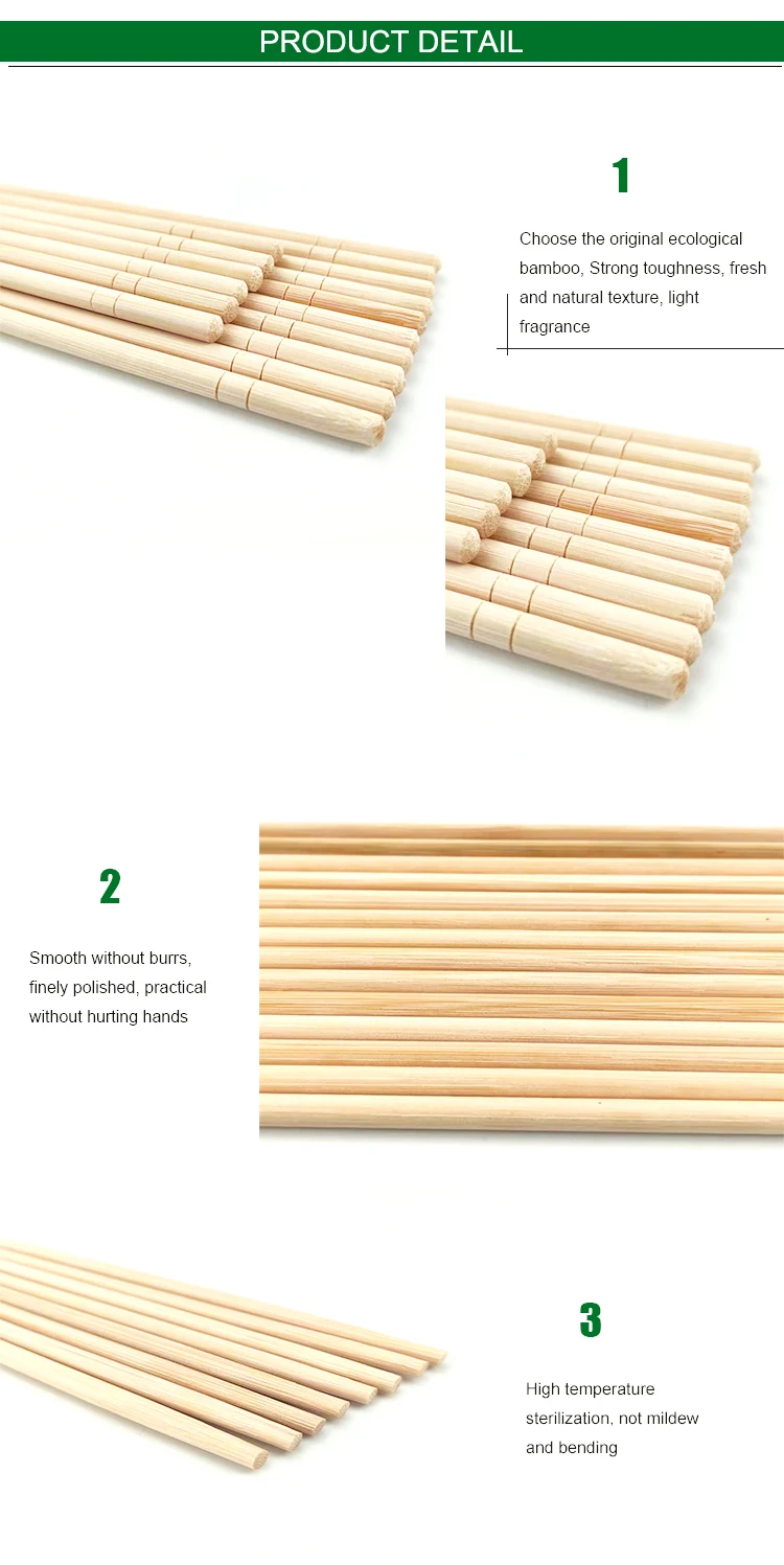 Factory Wholesale Ecofriendly Round Bamboo Disposable Chopsticks Buy