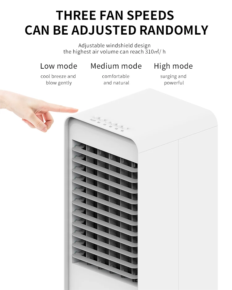 Electric Personal Space Big Water Air Coolers Fan With Humidifier For