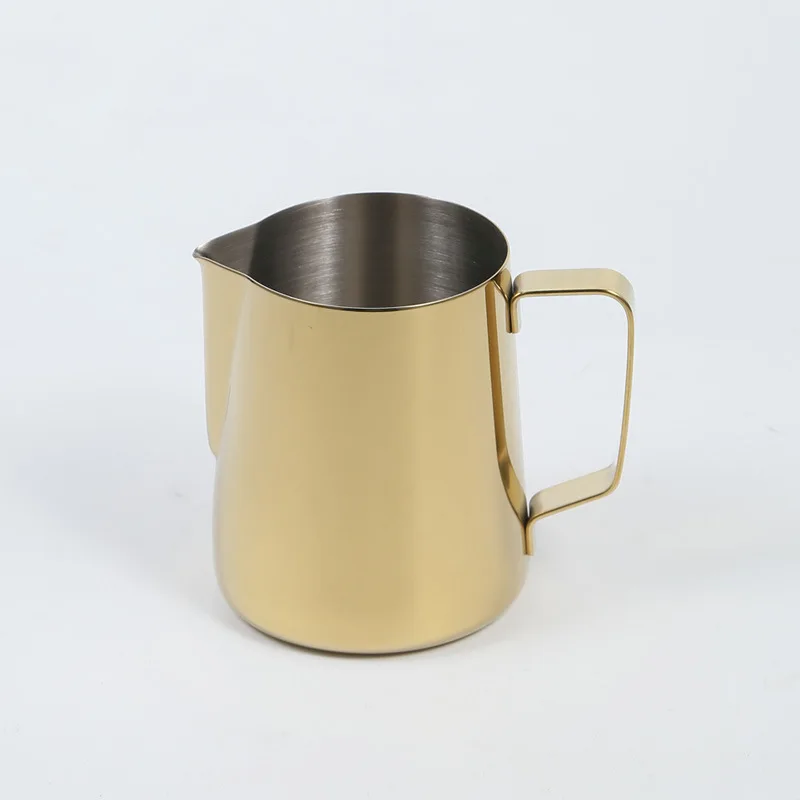 2024  Custom 350ml 600ml Milk Fronter Picther Milk Cup Espresso Latte Garland Bubbler Barista Stainless Steel 600ML Coffee Mug