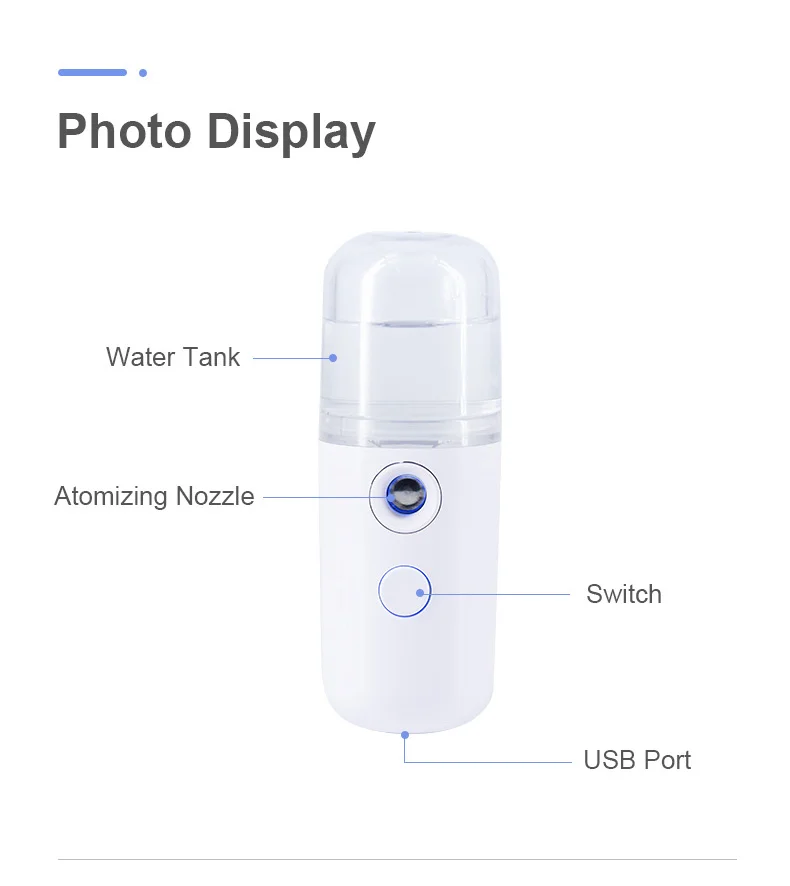 handy portable nano steamer ionic water moisturizing Moisturizing Nano Handy Mist Spray