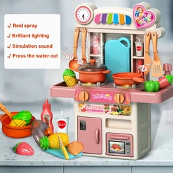 C'dear Cocina Juguetes Para Ninas Happy Kitchen Vegetable Refrigerator Accessories Cooking Toy Set Pretend Play Big Kitchen Toys