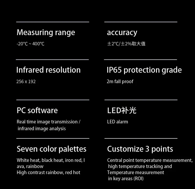 Uni-t Uti260a Infrared Thermal Imager Camera 256x192 Heat Image ...