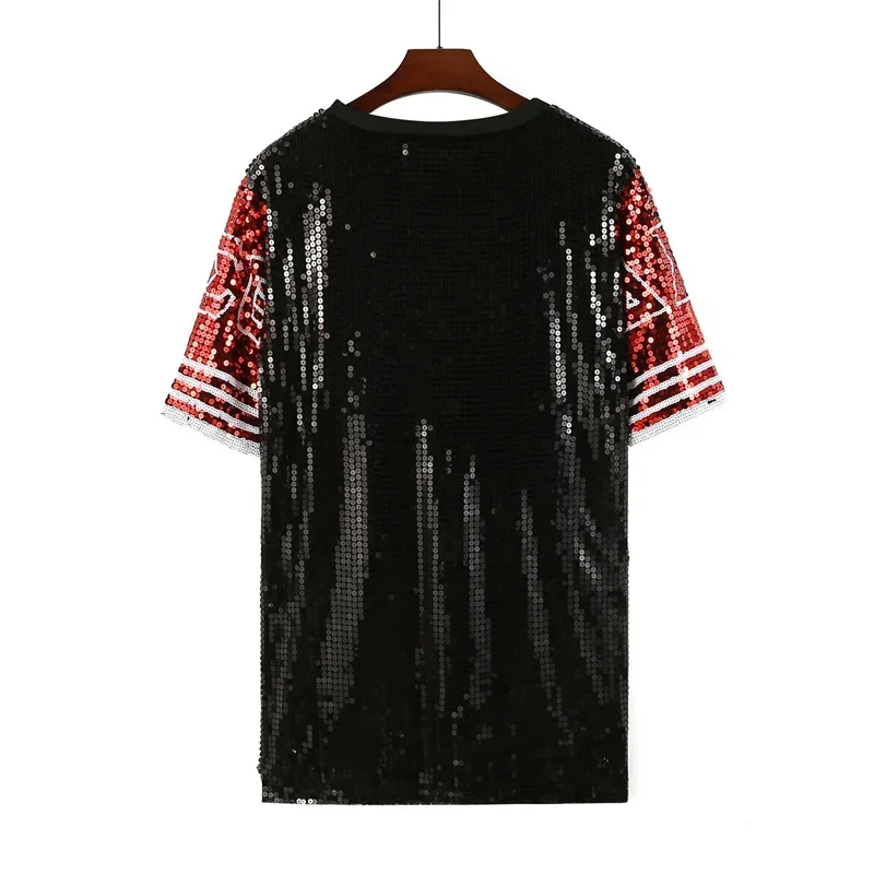 https://ae01.alicdn.com/kf/S6857699dc8d2417b83d5387628f29023j/Summer-Letter-Streetwear-Contrast-Color-Patchwork-Sequined-Short-Sleeve-T-Shirt-Round-Neck-Loose-Hip-Hop