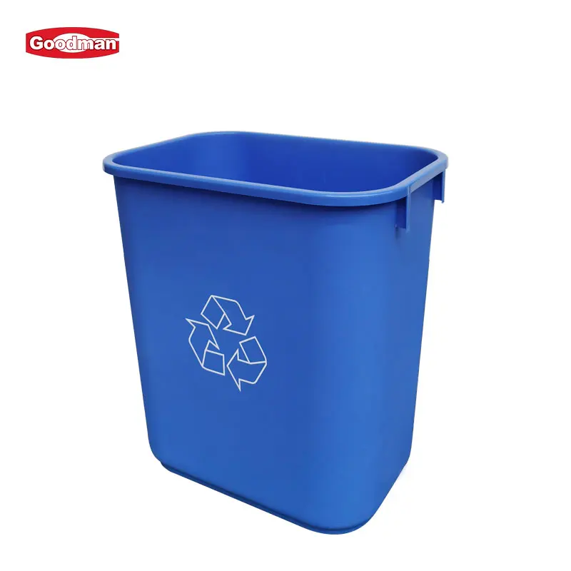 product outdoor plastic 3 compartments recycle garbage bin waste bin trash can-82