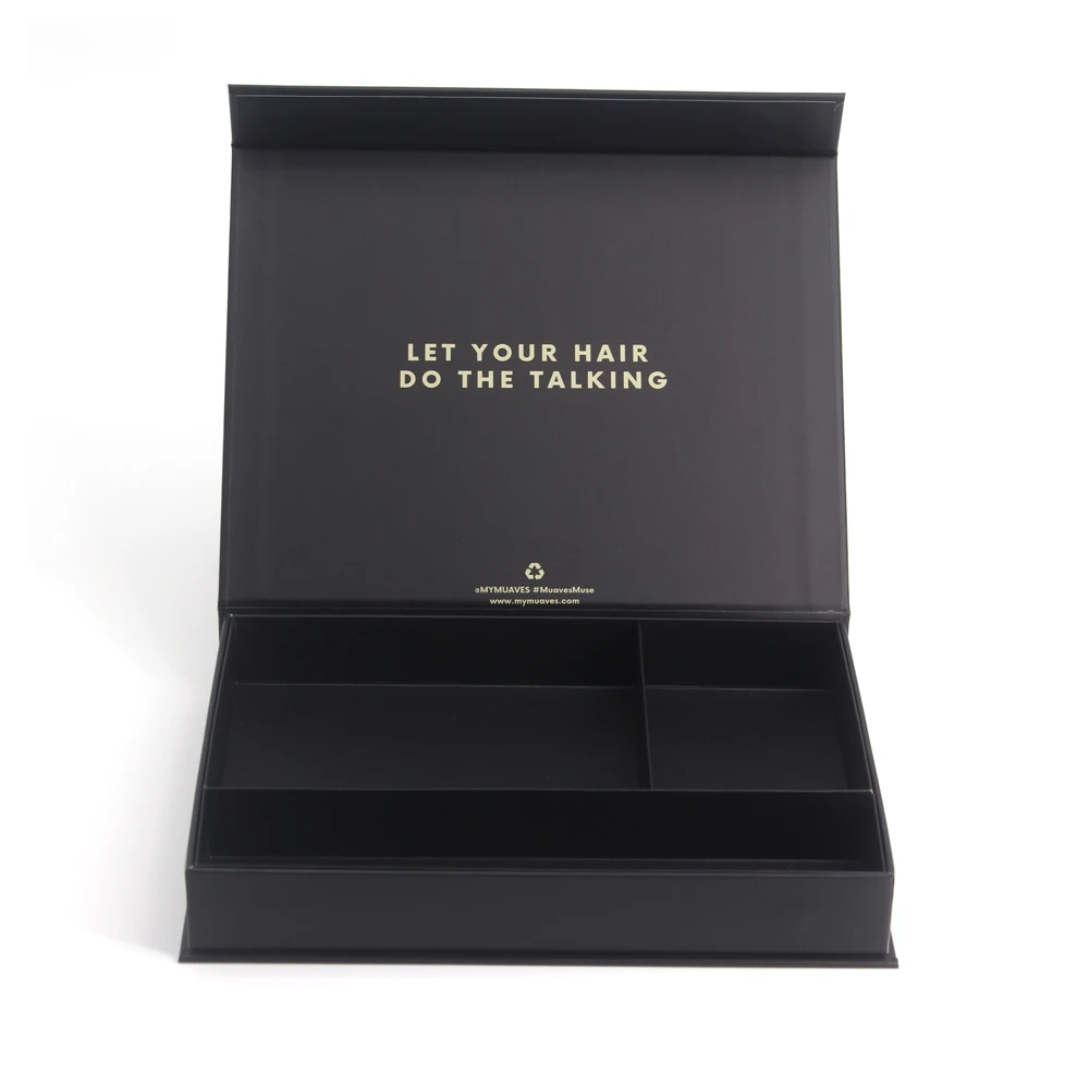Custom Cardboard Magnetic Comparted Gift Box with 4 Compartments