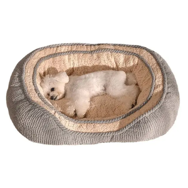 Small Medium Large Dogs Durable Washable Pet Bed Orthopedic Sofa Luxury Soft Sleep Warming Puppy Bed Anti Slip Bottom Dog Beds