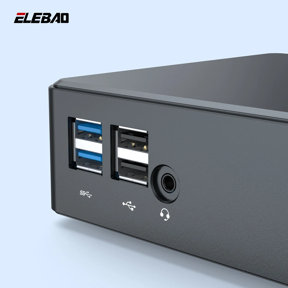 ELEBAO MPI10 Business Mini PC Intel Core I3 115G4  I5 1135G7 I7 1165G7 Win11 Computer PC Gaming Mini Pcs
