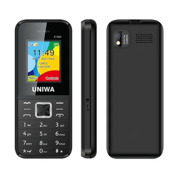 UNIWA E1802 2.4 Inch Display Screen 25BI Big Battery Dual SIM Card Mobile Phones