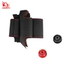 Black leather black thread