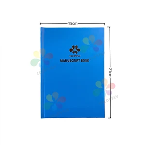 A4/A5 Size Blue PVC Cover Hardcover School Notebook  2Q/3Q/4Q Square Manuscript Notebook