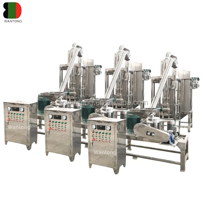 VIDEO! WJT Malaysia Guar Arabic Gum Instant Granules Powder Process Grinding Grinder Crusher Machine