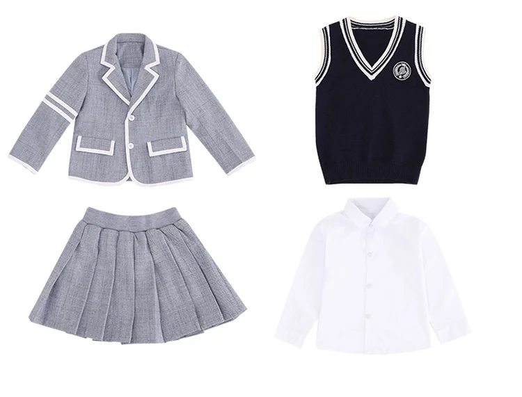 Fashion High School Uniforms Patterns For Girls And Boys Gray School ...