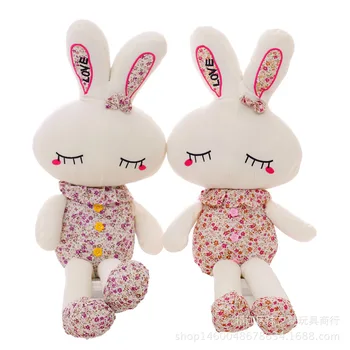 Cartoon Lovely Cute Stuffed Plush Toys White Rabbit Beautiful Rag Dolls Rabbit Pillow