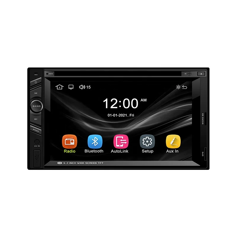 High Quality Linux System Car DVD CD VCD Player Auto Radio FM AM RDS Receiver with BT Capacitance IPS Touch Scree