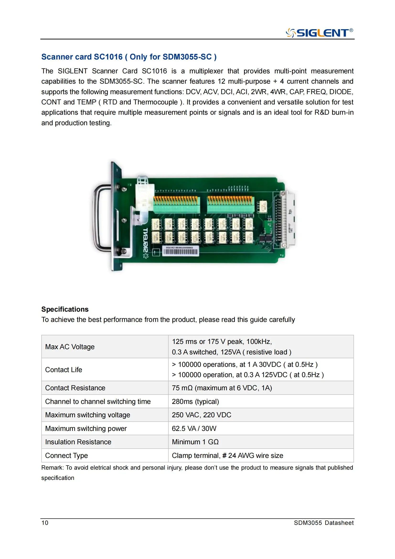 China Siglent Sdm3055-sc 5 1/2 Diode Connectivity Testing Digits Dual ...