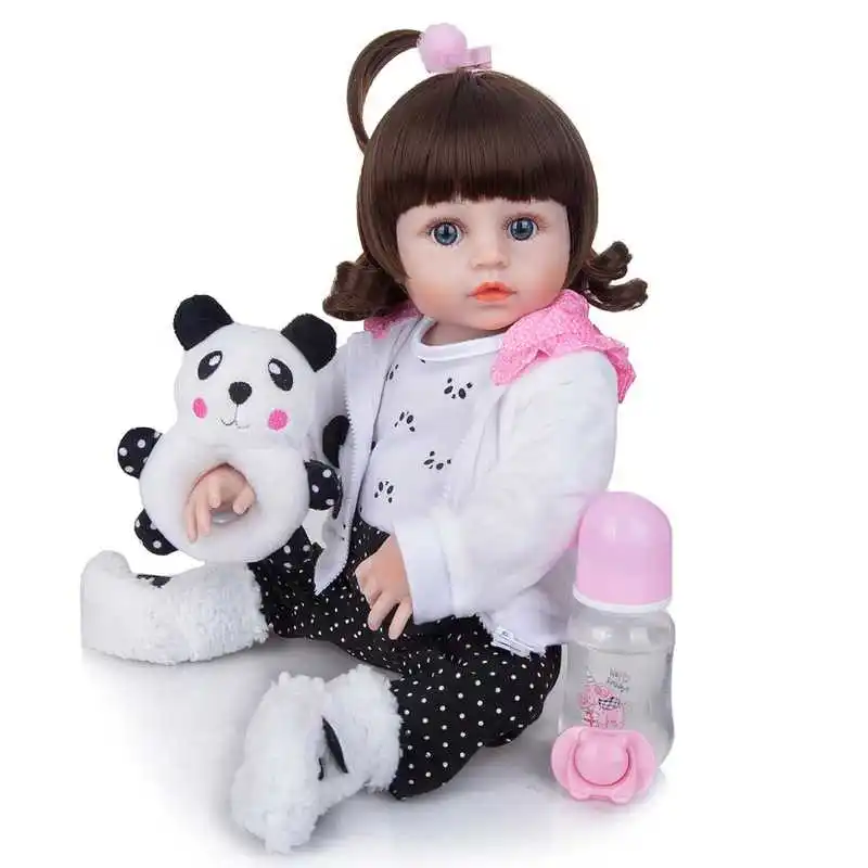 19 дюймов сестры Reborn Baby кукла девочиковая игрушка живые Bebe Reborn Baby Doll наборы силиконовая Возрожденный ребёнок