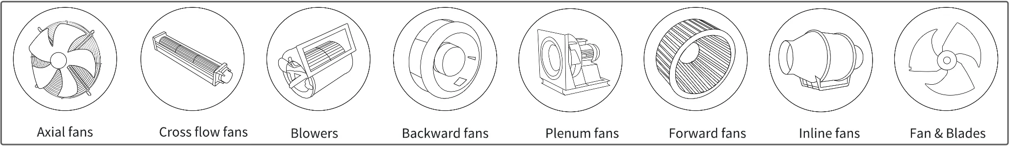 Curved Centrifugal Fan, LONGWELL, 250mm, 310mm - detail 4