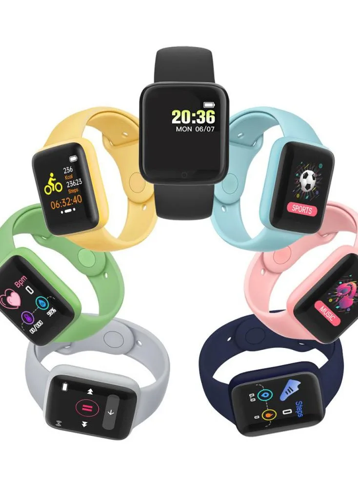 D20 Pro Smart Watch 8 Macaron Color Y68 Fitness Tracker Sports Watch