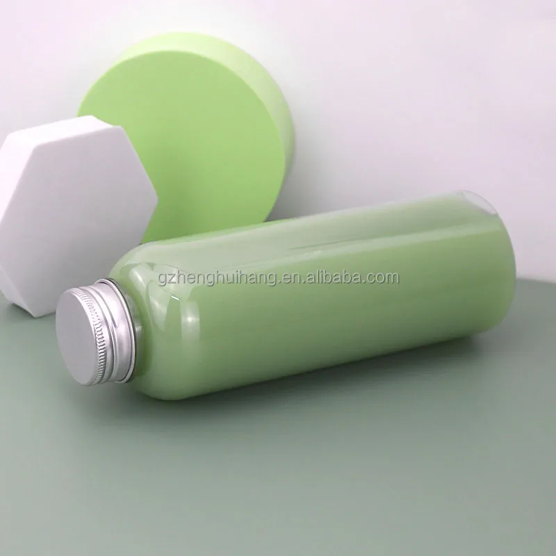 Good Packaging Plastic Bottle 500ml Pet Plastic Boston Round Bottle For Juice Beverage With