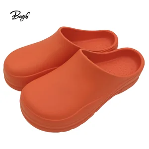 JDS Men's Orthopedic Slippers Orange Hospital Worker Surgical Walking Shoes with Anti-Slip Feature for All Seasons