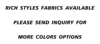Inquiry for more colors