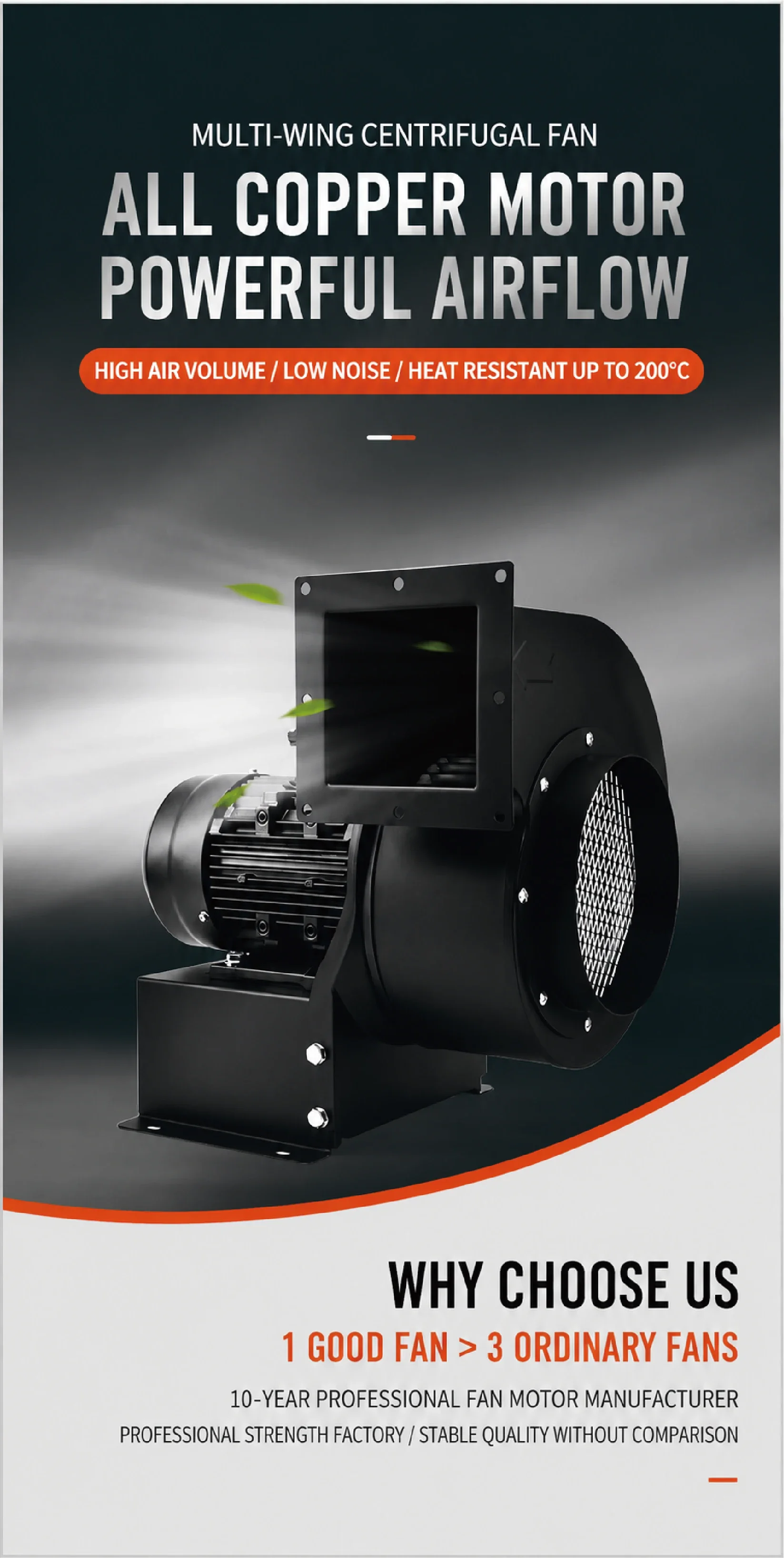 Centrifugal Blower, 220V, 380V, 25-200W - detail 2