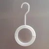Crystal frosted white bag hanging ring