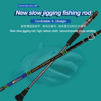 Saltwater Fishing Jig Rod Slow Jigging Fishing Rod Lure Carbon Fiber Casting Spinning Slow Pitch Jigging Fishing Rod – Metal Jig – view 4