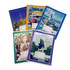 Manufacturer Factory Wholesales Staple Binding Exercise Book for Mauritania  15.5*21cm Offset Paper