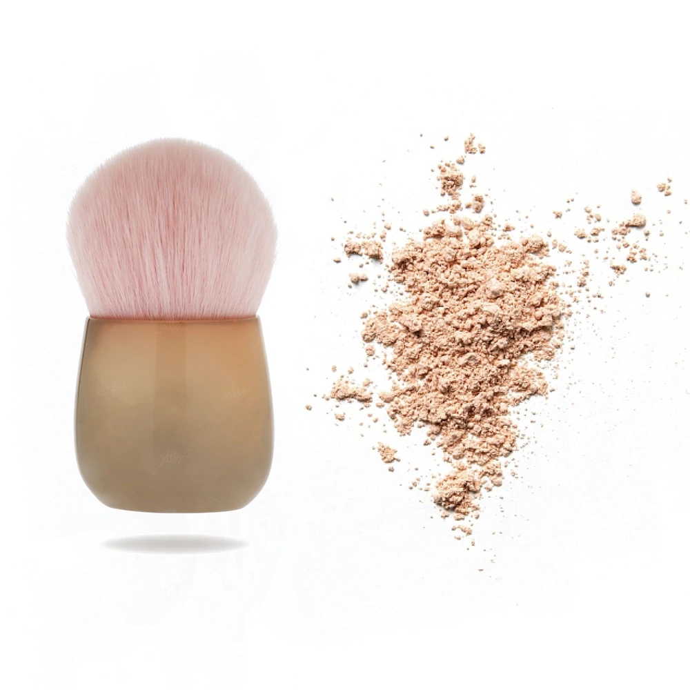 mini small face powder brush abs handle short travel brush